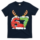Six Seven 67 Funny Teacher Christmas T-Shirt - Navy