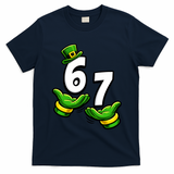 Six Seven 67 St Patricks Day 6 7 Shamrock Meme T-Shirt