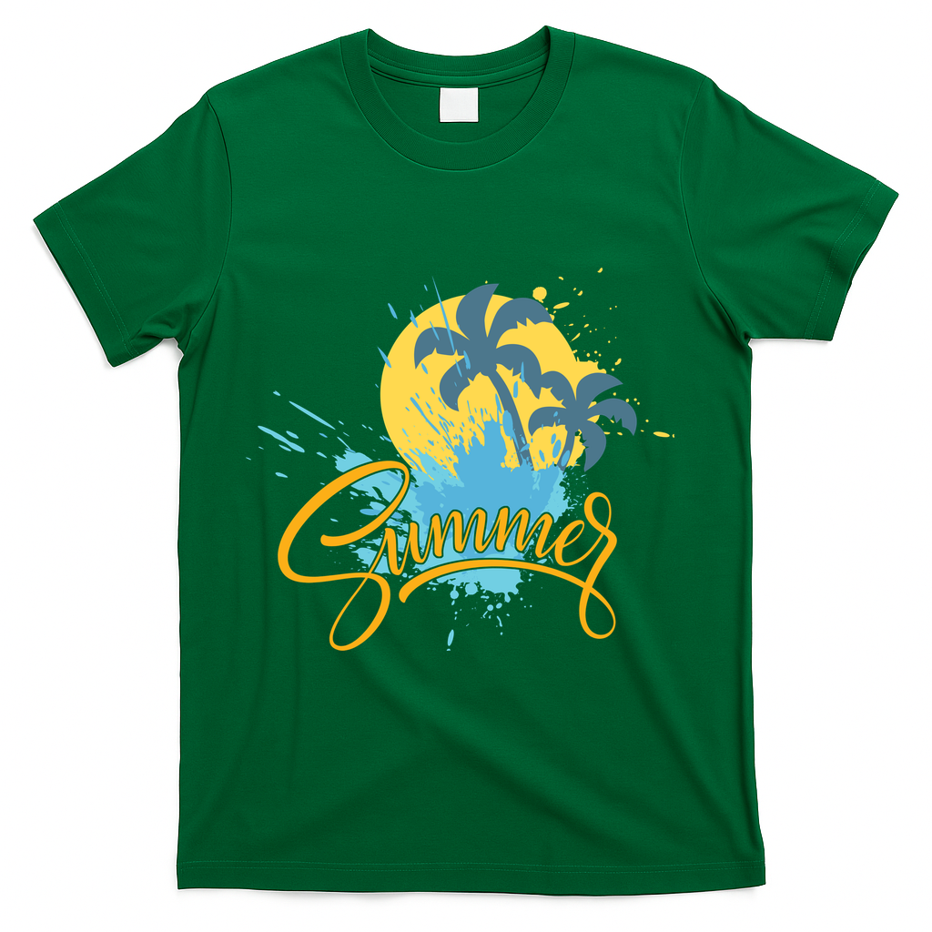 Summer Splash Beach Life T-Shirt - Green