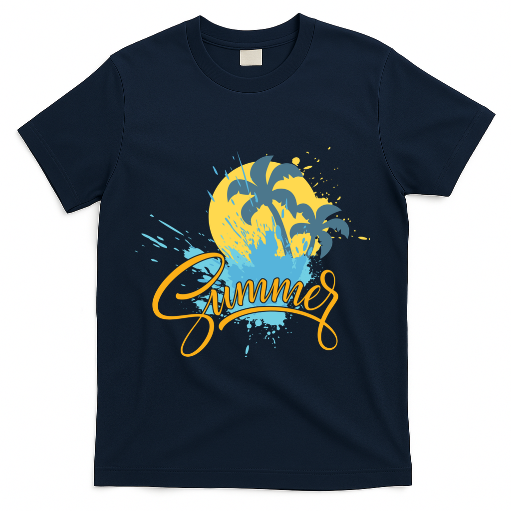 Summer Splash Beach Life T-Shirt - Navy