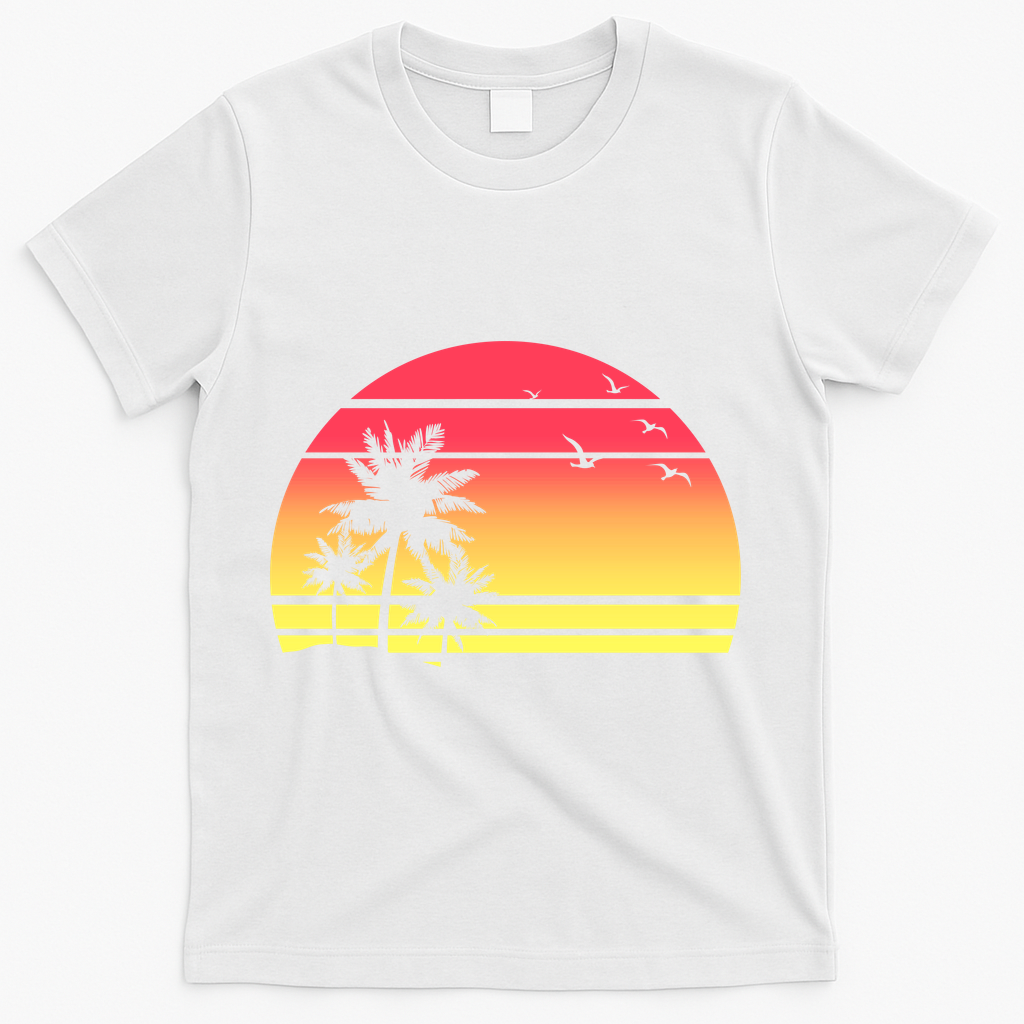 Summer Sunset T-Shirt - White