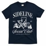 Sideline Social Club Soccer Mom Game Day Mothers Day T-Shirt