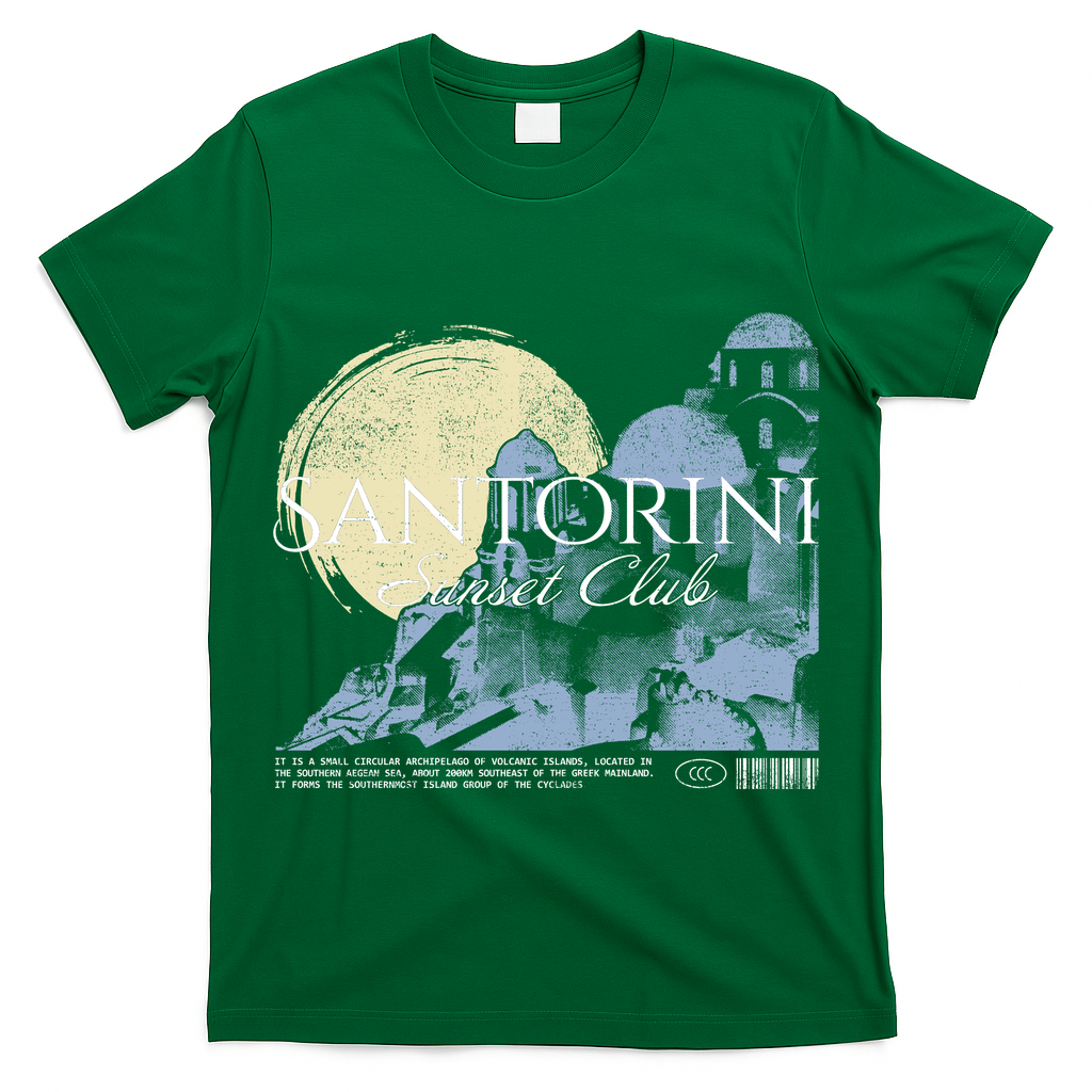 Santorini Sunset Club T-Shirt