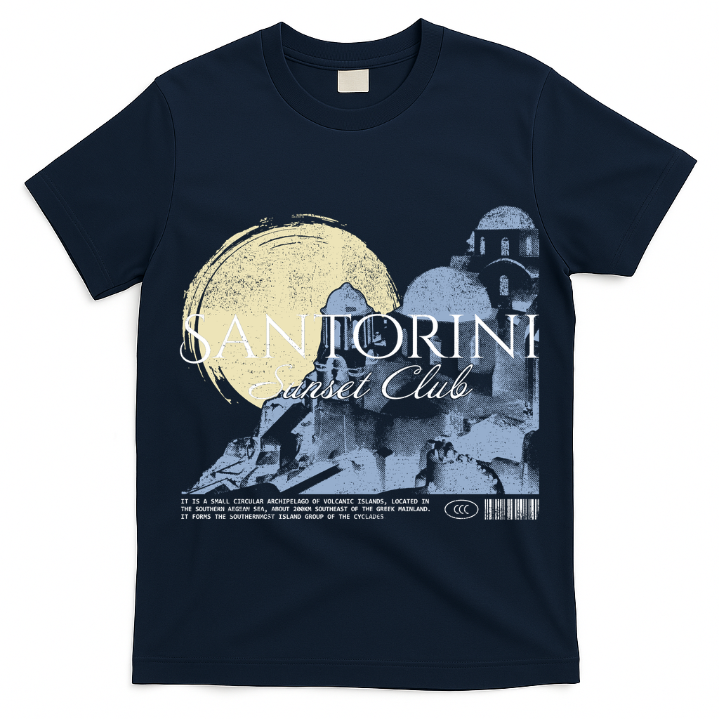 Santorini Sunset Club T-Shirt