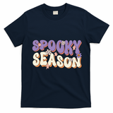 Spooky Season Cute Halloween Vibe Gift T-Shirt - Navy Blue