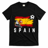 Spain Soccer Fan Gear Flag T-Shirt - Black