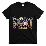 Spooky Season Iridescent Halloween T-Shirt - Black