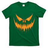 Scary Spooky Jack O Lantern Face Pumpkin Halloween Funny T-Shirt - Irish Green