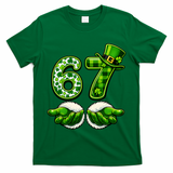 Six Seven Meme 67 St Patricks Day Shamrock Irish Clover T-Shirt