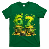 Six Seven Meme 67 St Patricks Day Shamrock T-Shirt