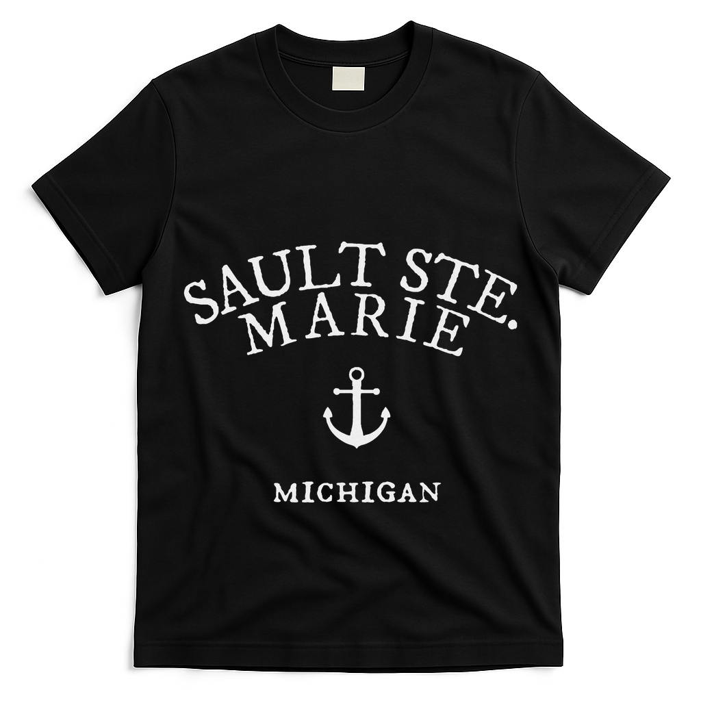 Sault Ste. Marie Michigan Nautical Ocean T-Shirt