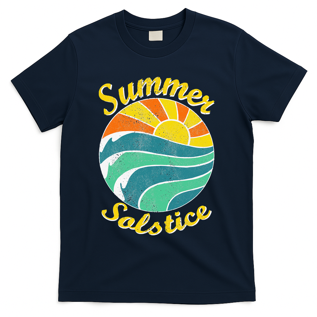 Summer Solstice Midsommar Festival Gidt Idea T-Shirt - Navy