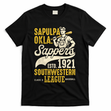 Sapulpa Sappers Oklahoma Vintage Baseball Team T-Shirt - Black