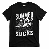 Summer Sucks Snowmobile Rider Gift T-Shirt - Black