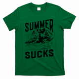 Summer Sucks Snowmobile Rider Gift T-Shirt - Green