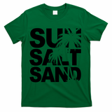 Sun Salt Sand Summer Palm Tree T-Shirt - Green