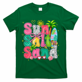 Sun Salt Sand Coquette Bow Palm Summer Vibes Beach Trip T-Shirt - Green
