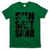 Sun Salt Sand Palm Trees Summer Break T-Shirt - Green