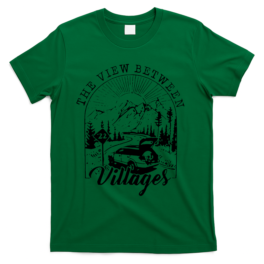 Stick Season Summer 2024 Folk Pop Music T-Shirt - Green