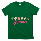 Summer Seashell Tropical T-Shirt - Green