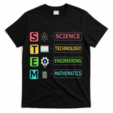 Stem Science Technology Engineering Math Teacher Gift T-Shirt - Black