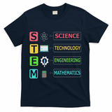 Stem Science Technology Engineering Math Teacher Gift T-Shirt - Navy