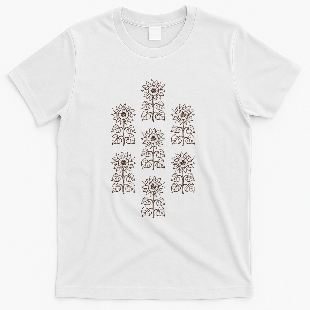Sunflower Stamps - White