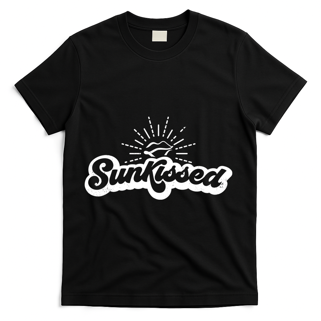 Sunkissed Summer Vacation Vintage T-Shirt - Black