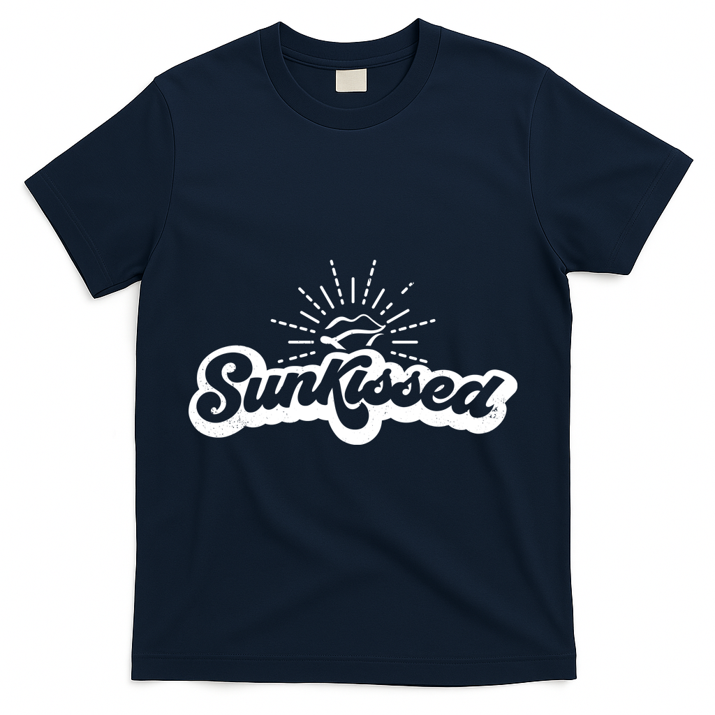 Sunkissed Summer Vacation Vintage T-Shirt - Navy
