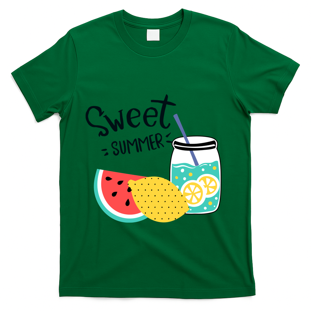 Sweet Summer Watermelon Lemonade T-Shirt - Green