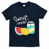 Sweet Summer Watermelon Lemonade T-Shirt - Navy