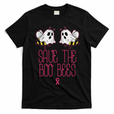 Save The Boobees Boo Bees Breast Cancer Halloween T-Shirt - Black