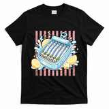 Sardines Tinned Fish Retro Striped Kawaki Anime T-Shirt - Black