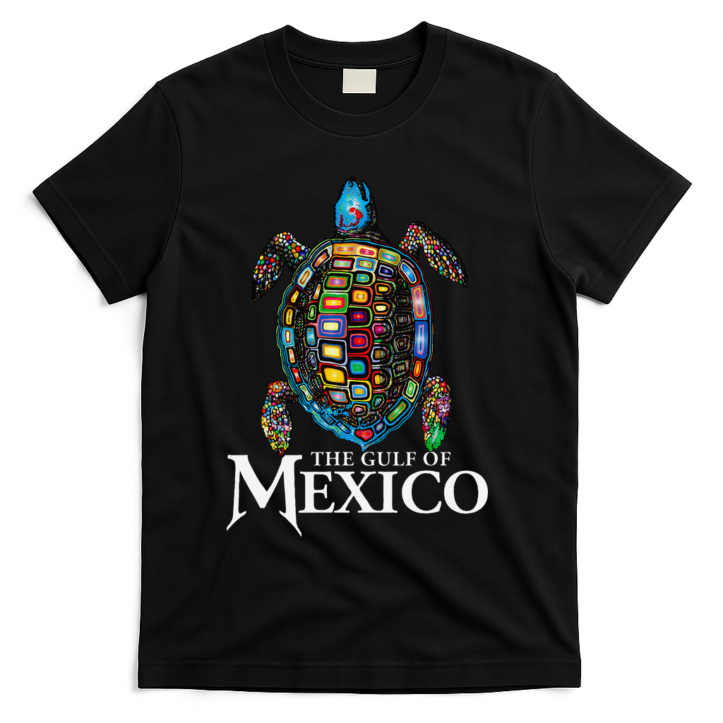 Sea Turtle Gulf Of Mexico Never Forget Trump T-Shirt - Black