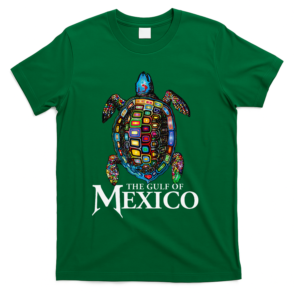 Sea Turtle Gulf Of Mexico Never Forget Trump T-Shirt - Green