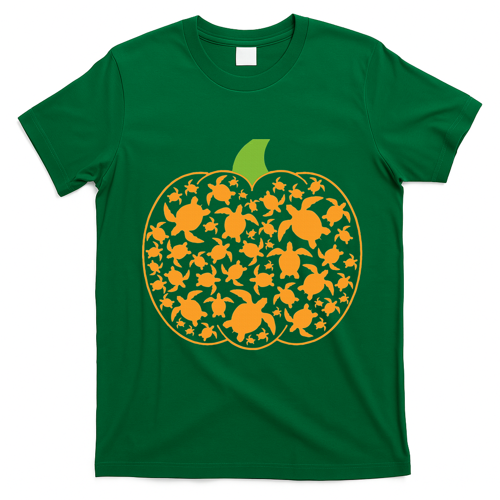 Sea Turtle Halloween Costume Spooky Ocean Theme T-Shirt - Irish Green