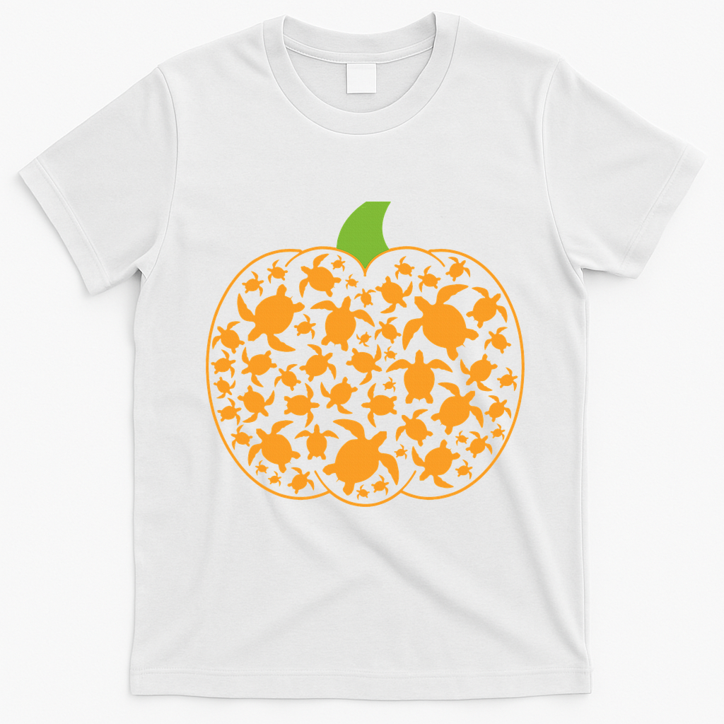 Sea Turtle Halloween Costume Spooky Ocean Theme T-Shirt - White