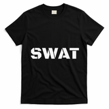 SWAT Team Halloween Costume Tactical Uniform Idea T-Shirt - Black