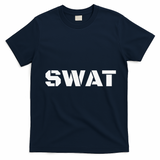 SWAT Team Halloween Costume Tactical Uniform Idea T-Shirt - Navy Blue