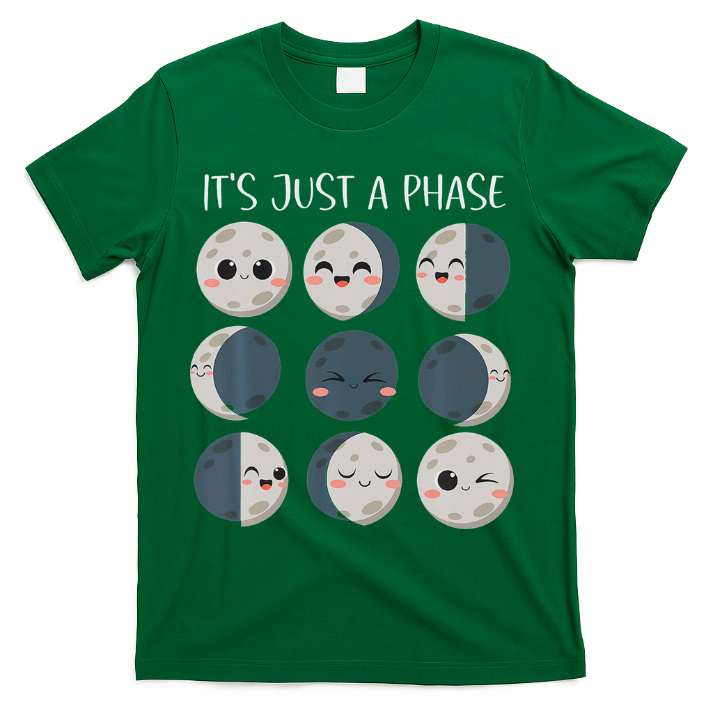 Science Teacher Moon Phases Scientist Back To School T-Shirt - Green