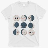 Science Teacher Moon Phases Scientist Back To School T-Shirt - White