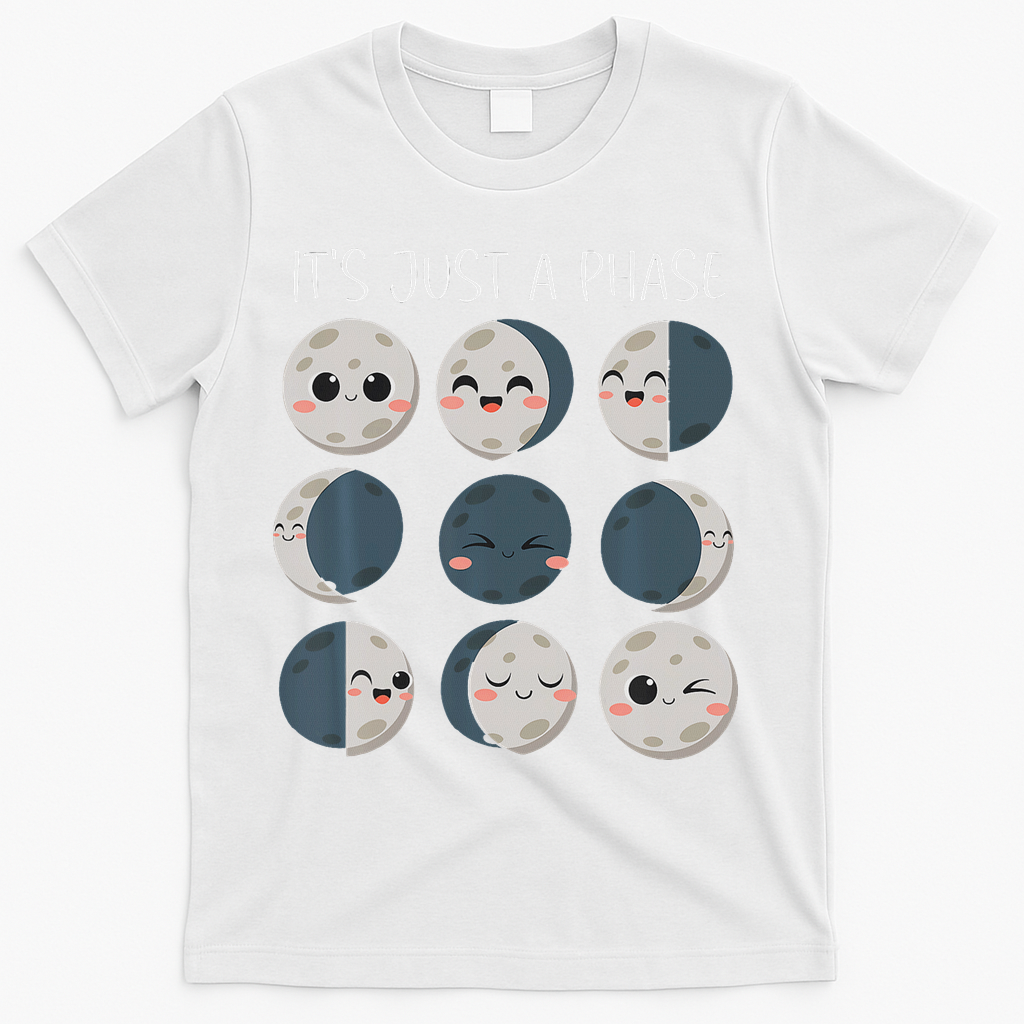 Science Teacher Moon Phases Scientist Back To School T-Shirt - White