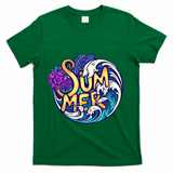 Summer Tropical Ocean Wave T-Shirt - Green