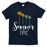 Summer Time Palm Tree T-Shirt - Navy