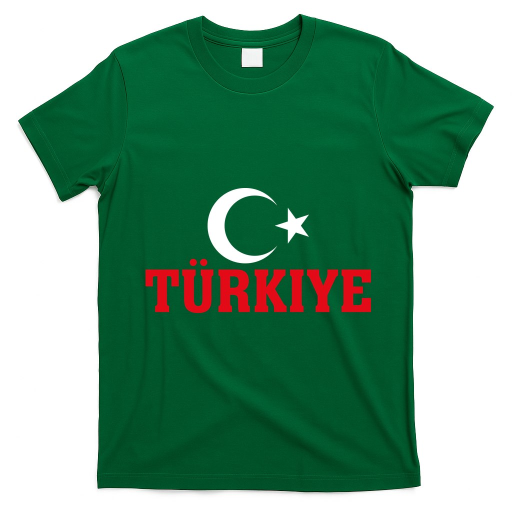 Stylish Türkiye Proud Turkey Enthusiasts T-Shirt - Irish Green
