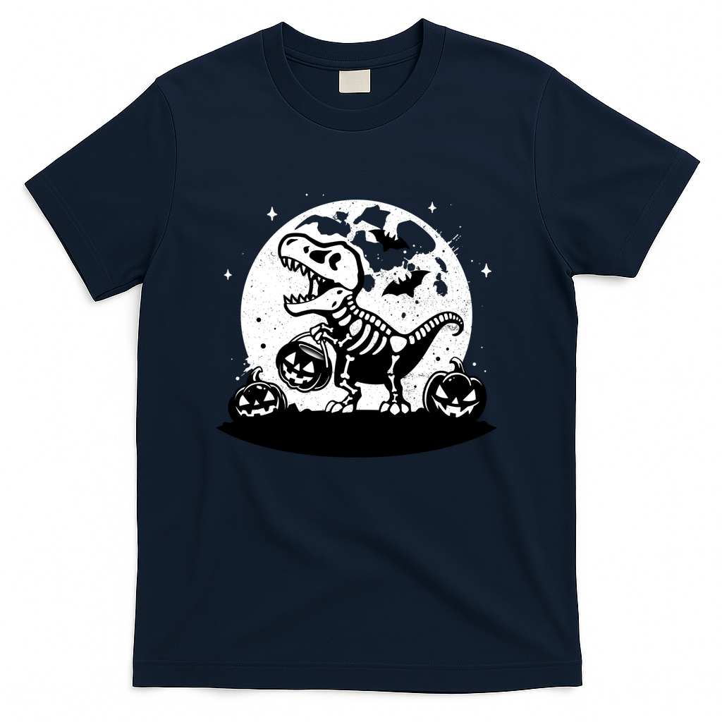 Spooky T-Rex Skeleton - Navy