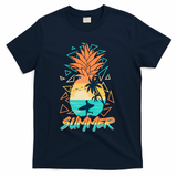 Summer Time Sufer Pineapple T-Shirt - Navy
