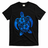 Summer Tropical Turtle T-Shirt - Black