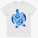 Summer Tropical Turtle T-Shirt - White