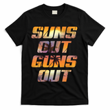 Suns Out Guns Out Summer T-Shirt - Black